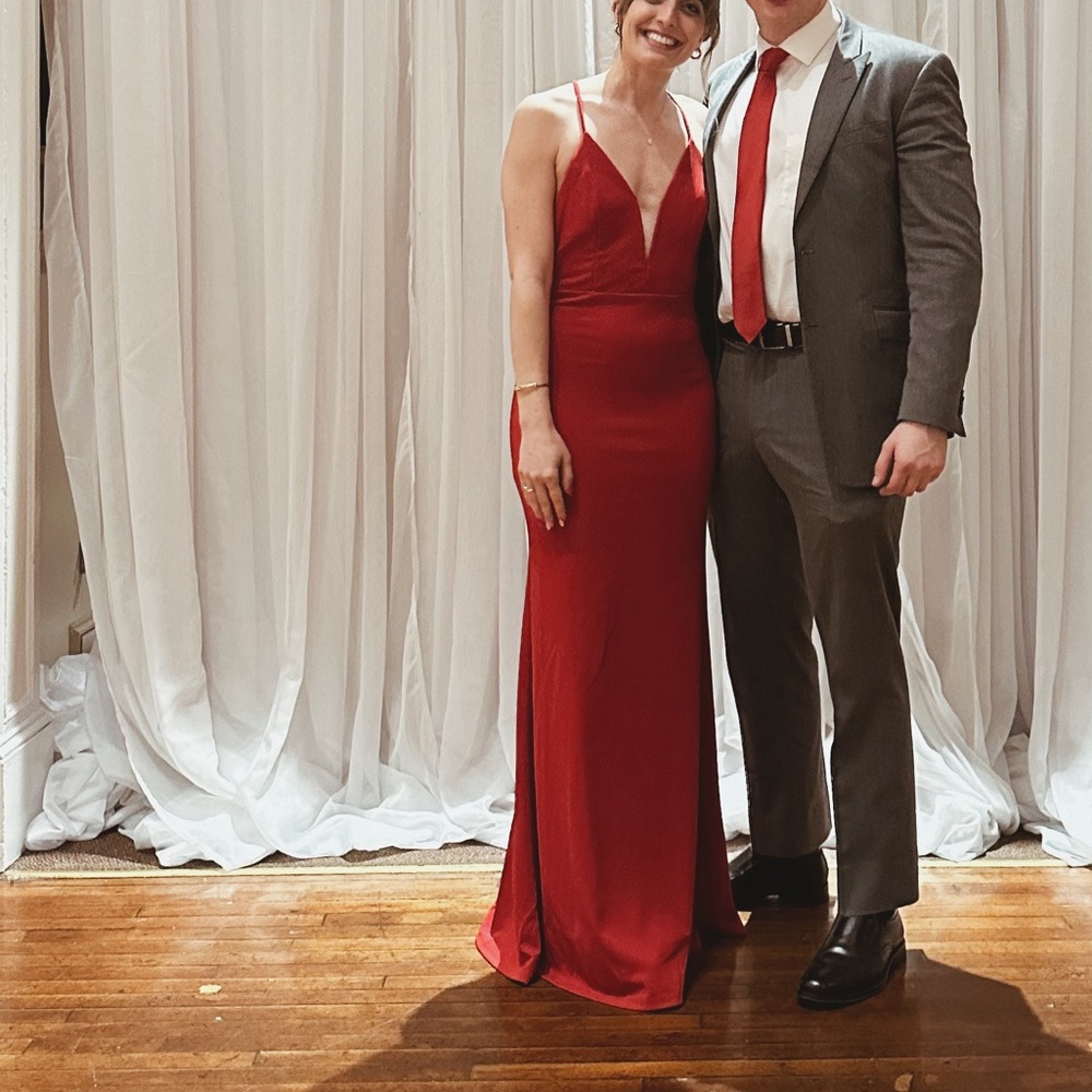 Lulu's Red Evening Gown